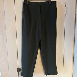 Monteau Dark Green Straight Leg Women's Pants